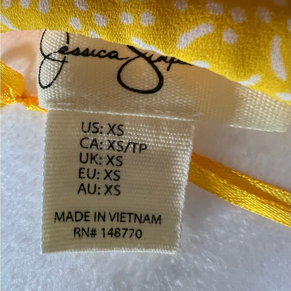 Yellow Ruffle Sleeve Dress - Picture 4 of 4